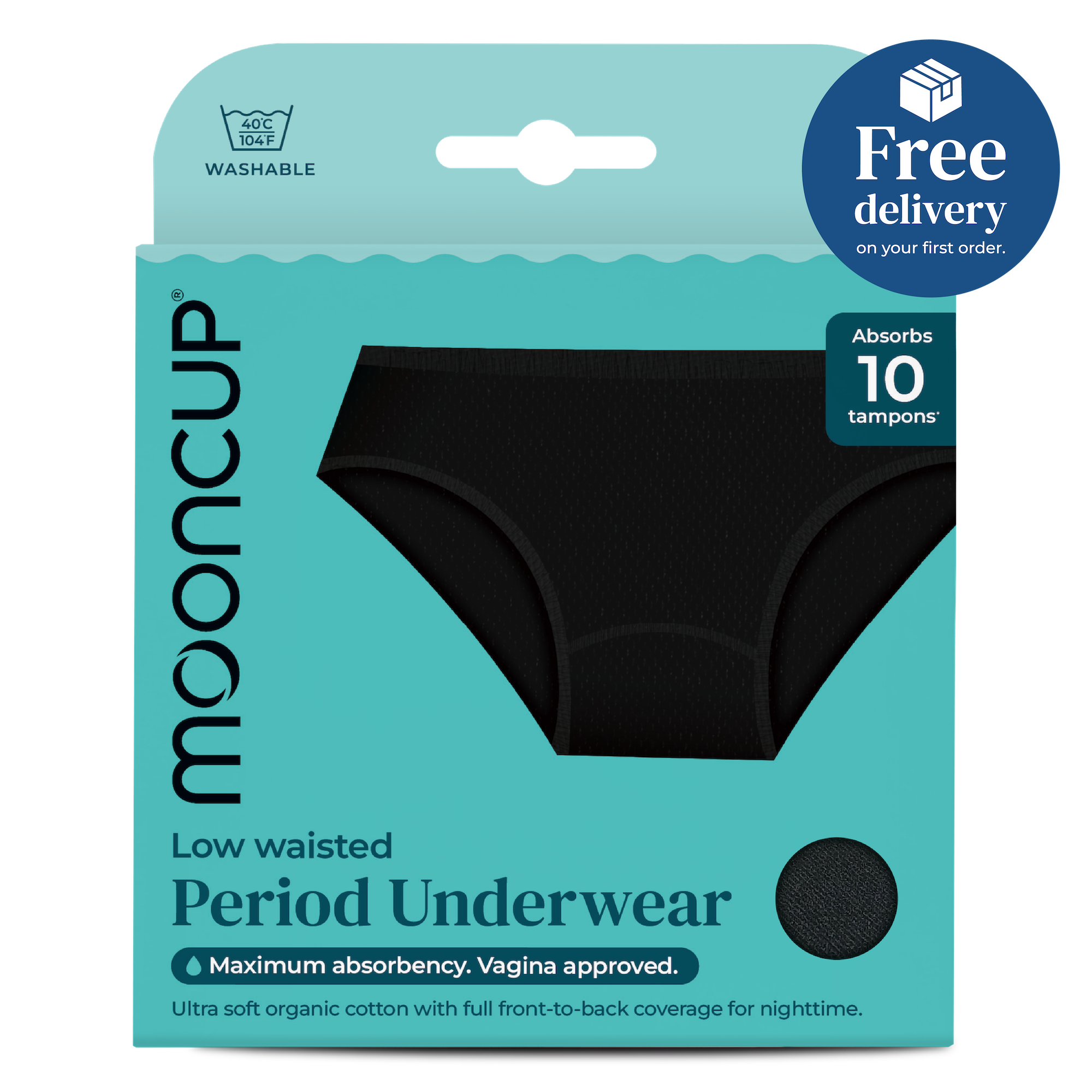mooncup-original-culotte-menstruelle-taille-basse-flux-fort image 1