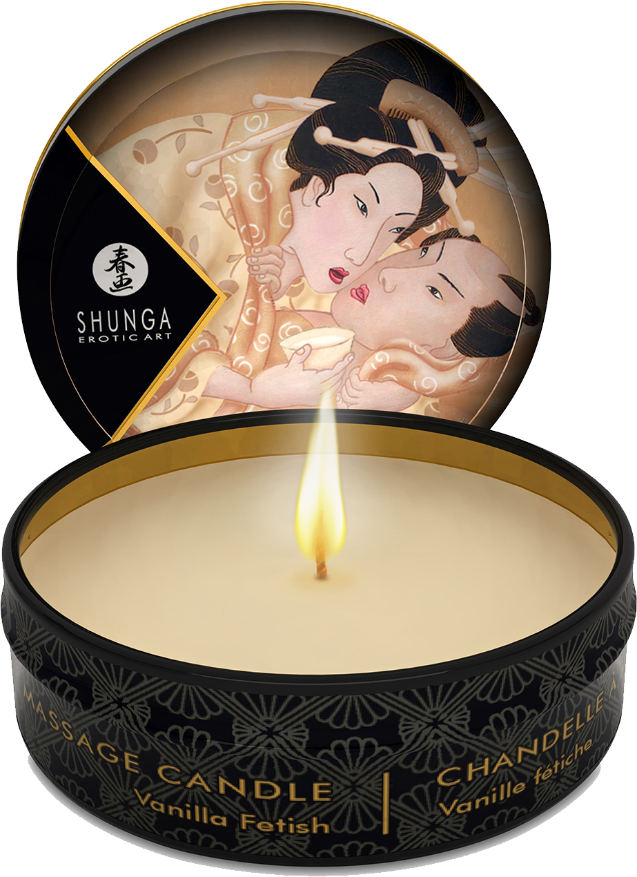 shunga-desire-bougie-de-massage-vanille-huile-chaude-30-ml image 1