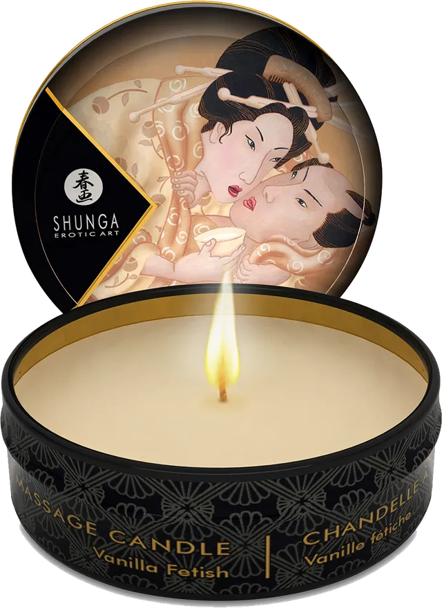 shunga-desire-bougie-de-massage-vanille-huile-chaude-30-ml image 1