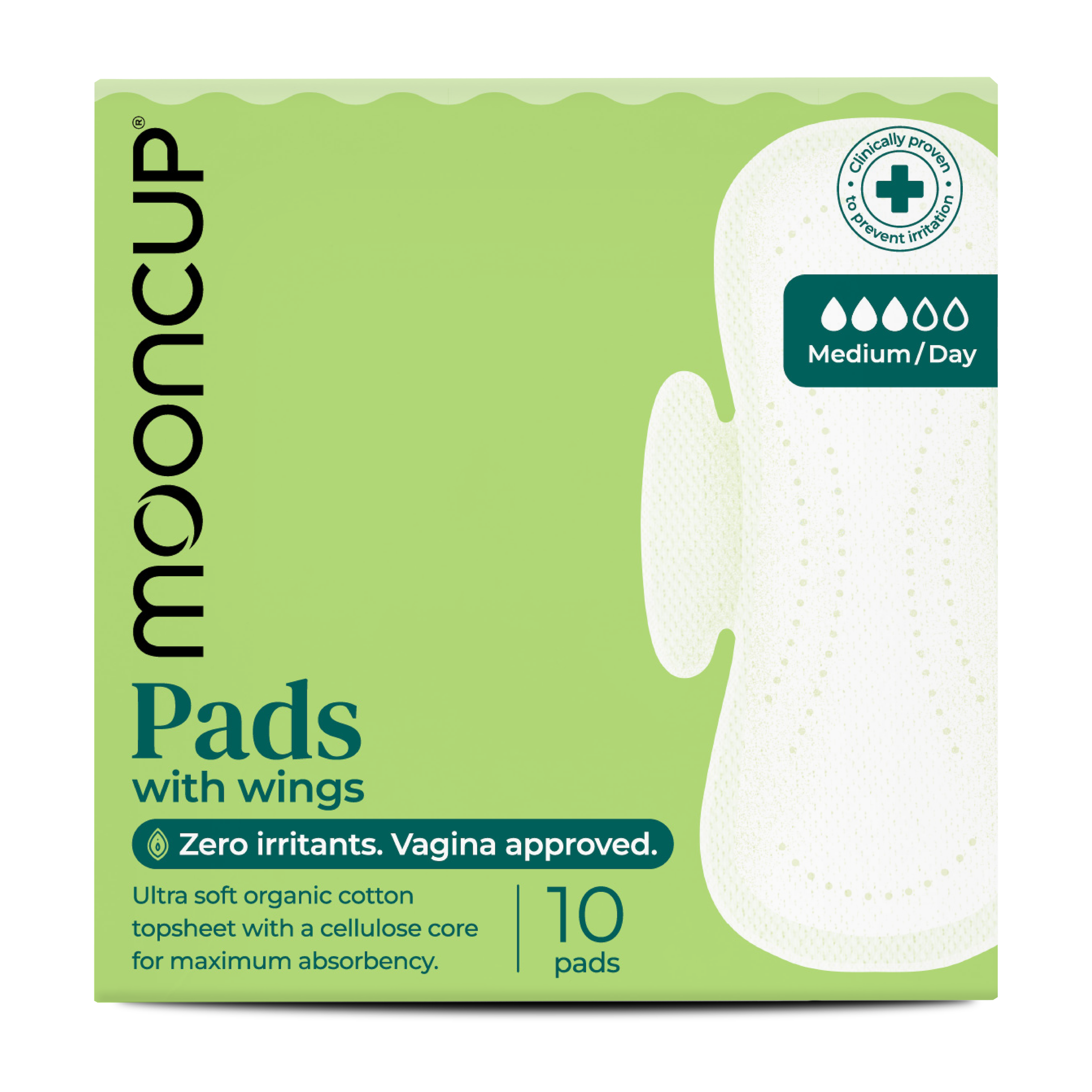 mooncup-original-serviette-lavable-flux-moyen-jour-coton-bio image 1
