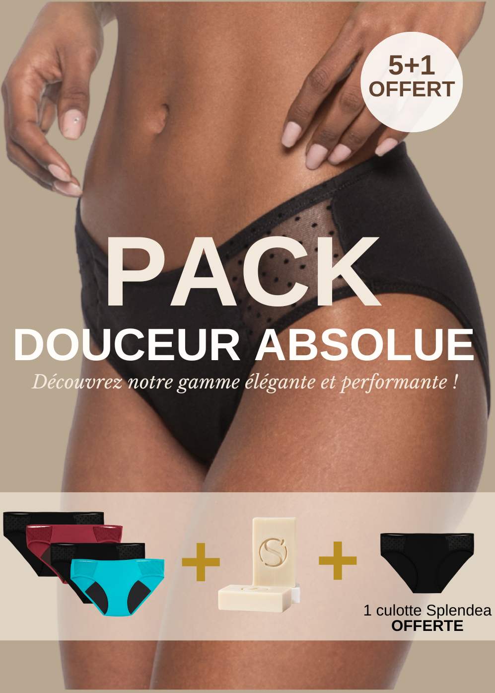 so-cup-gallica-pack-douceur-5-culottes-splendea-savon image 1