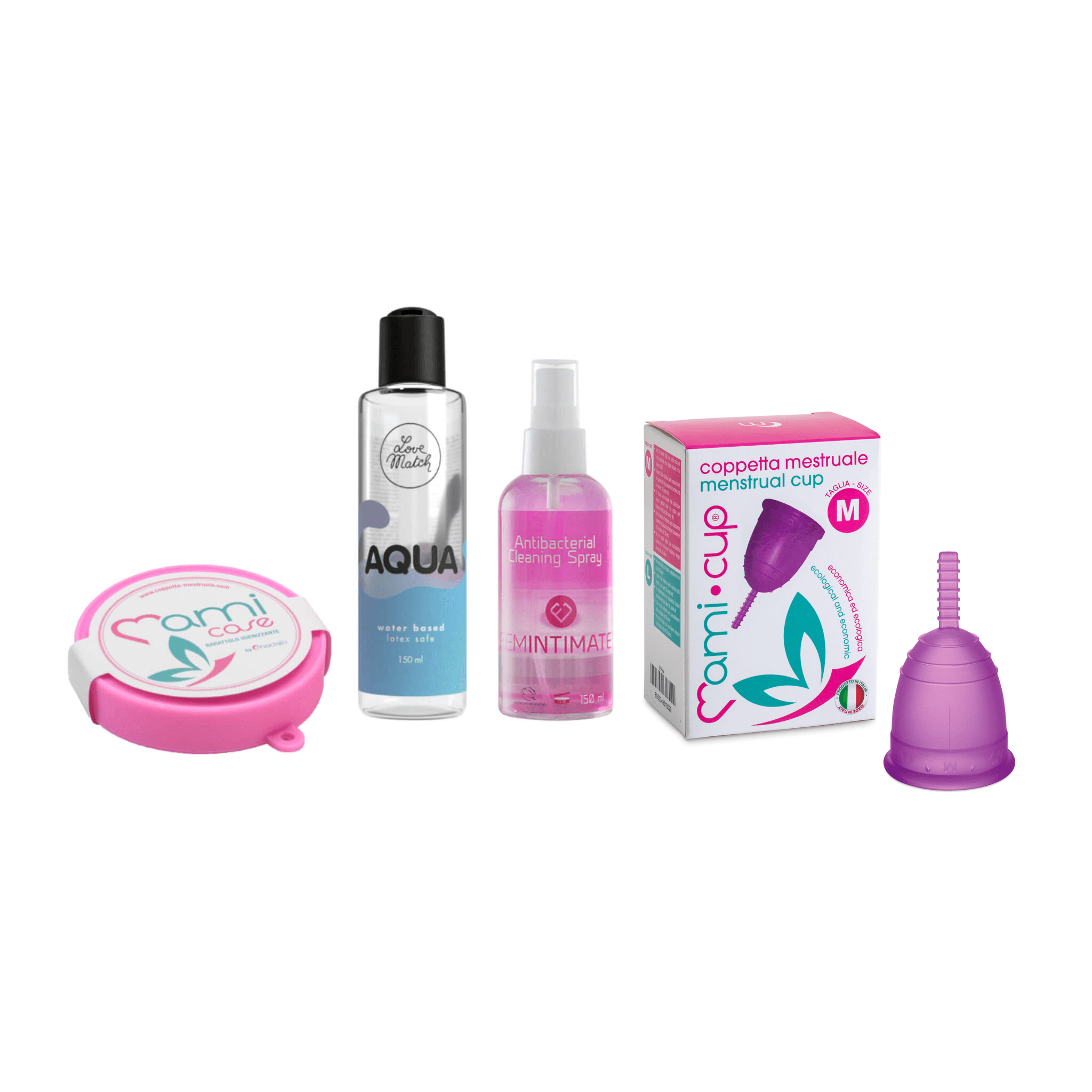 mamicup-kit-base-coupe-menstruelle-rose-taille-m-silicone image 5