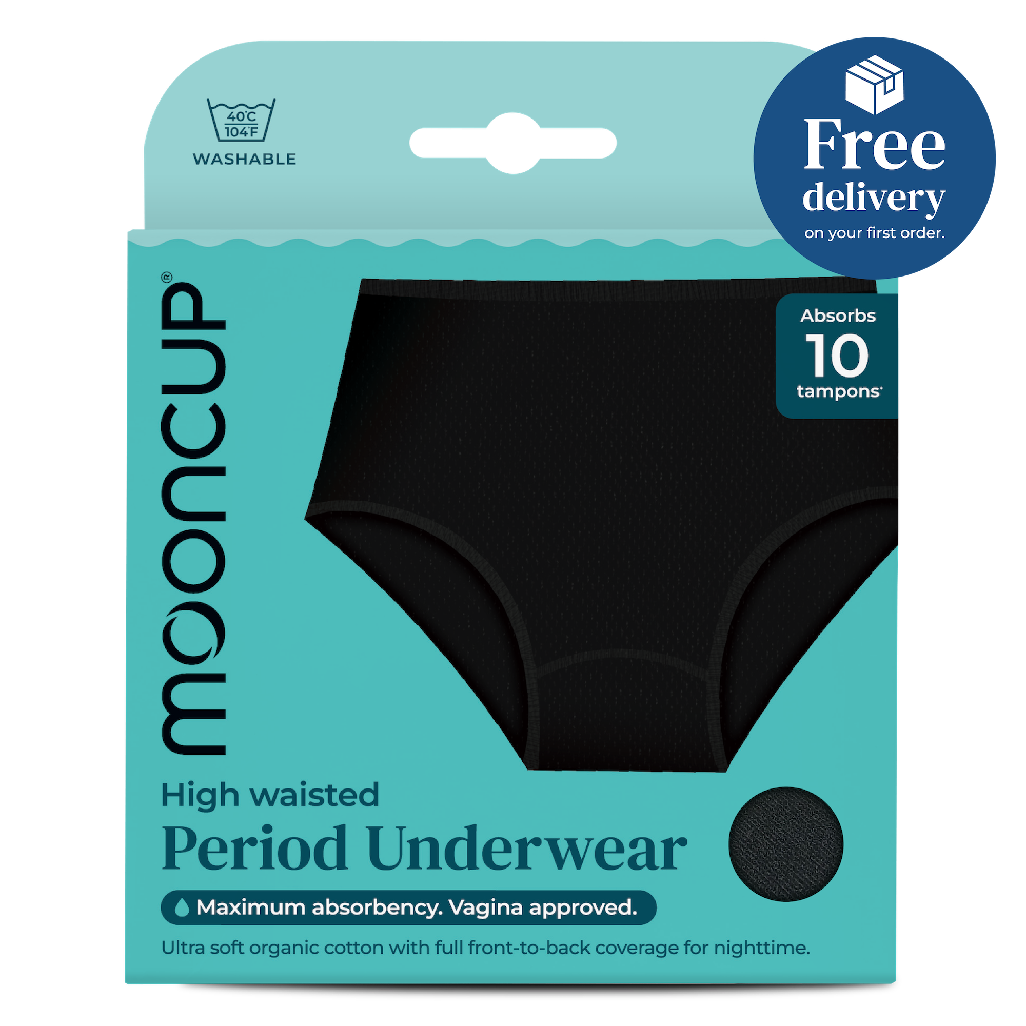 mooncup-original-culotte-menstruelle-taille-haute-flux-fort image 1