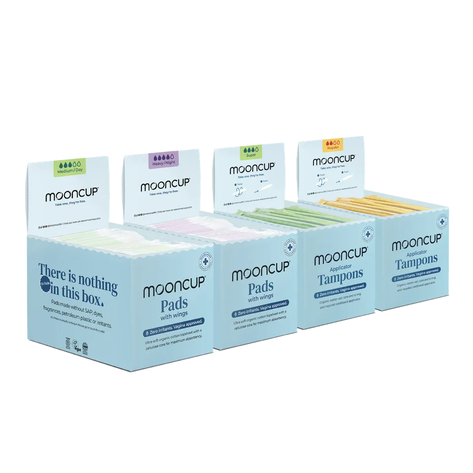 mooncup-original-lot-160-serviettes-120-tampons-applicateur image 1