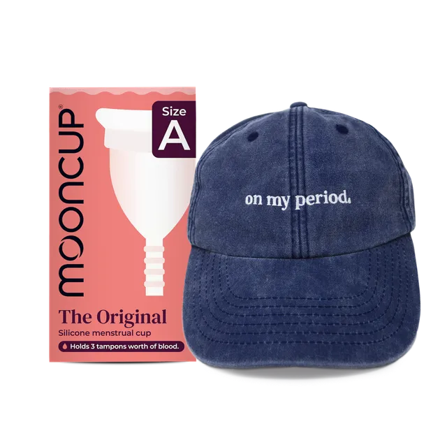 mooncup-original-coupe-menstruelle-casquette-bundle image 1
