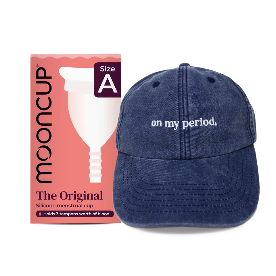 mooncup-original-coupe-menstruelle-casquette-bundle image 1