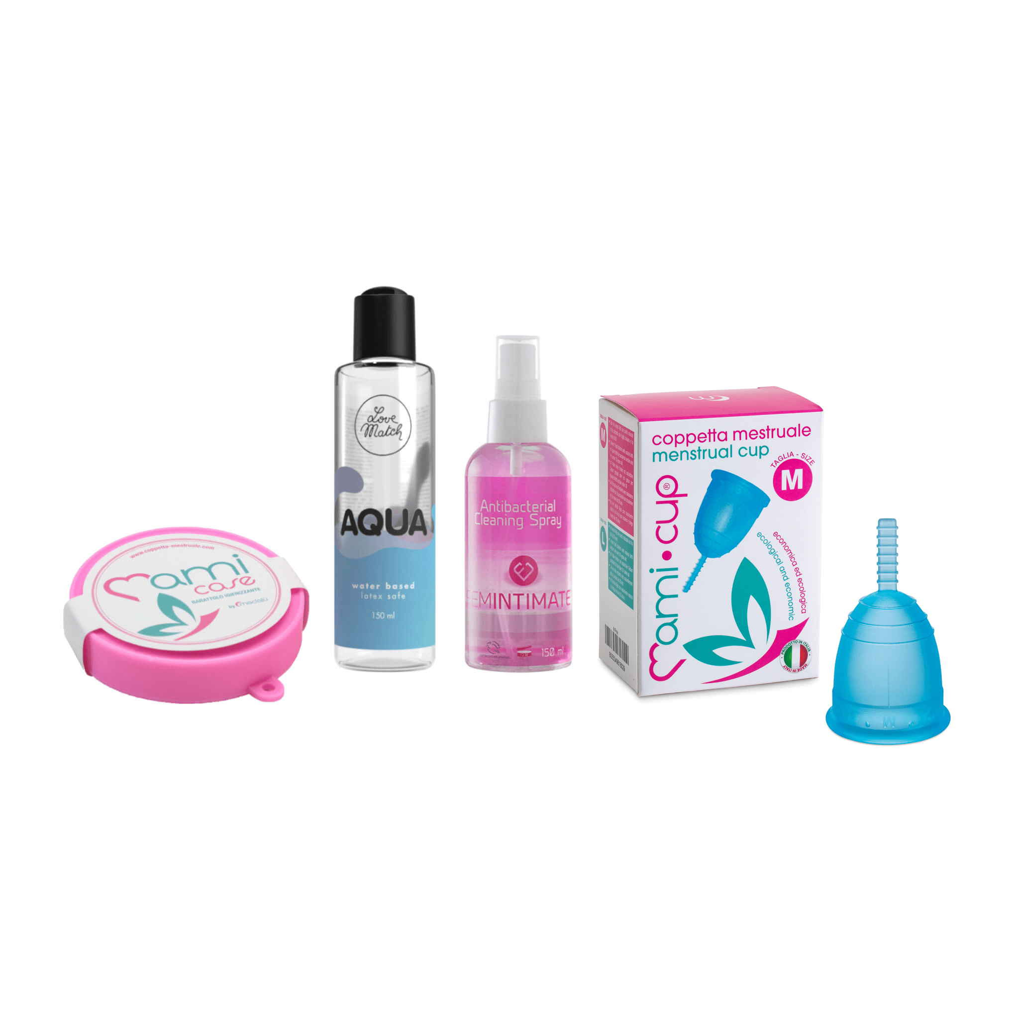 mamicup-kit-base-coupe-menstruelle-rose-taille-m-silicone image 3