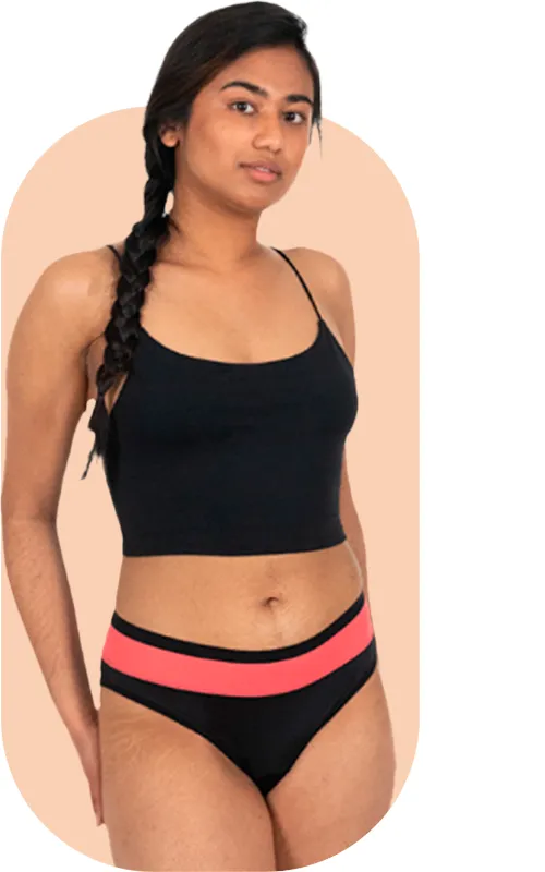 fluyda-bloomin-slip-culotte-menstruelle-noir-flux-moyen image 1