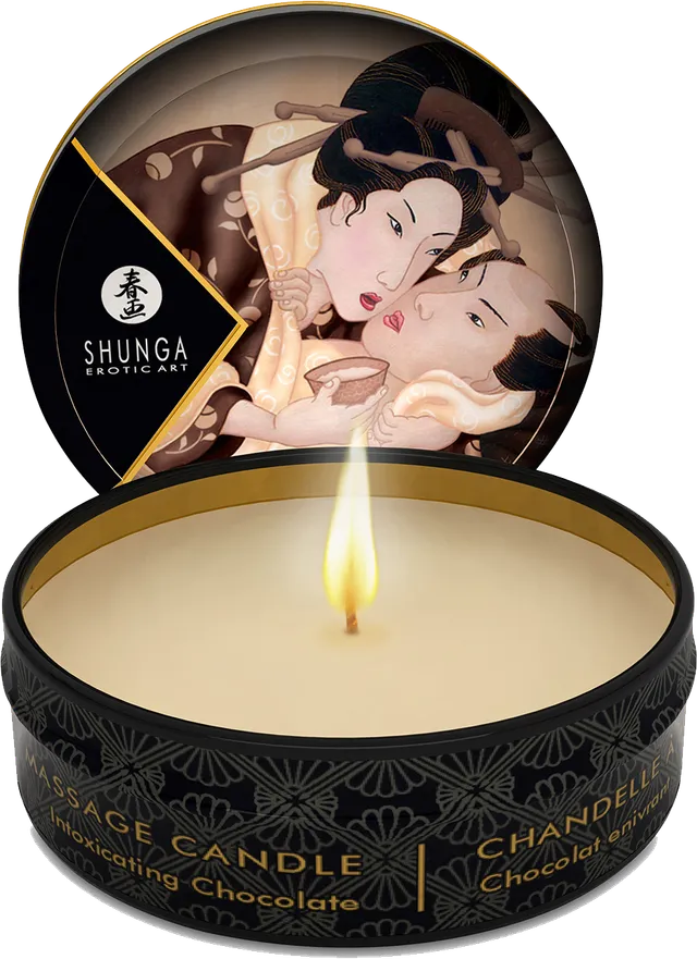 shunga-excitation-bougie-massage-chocolat-30-ml-huile-chaude image 1