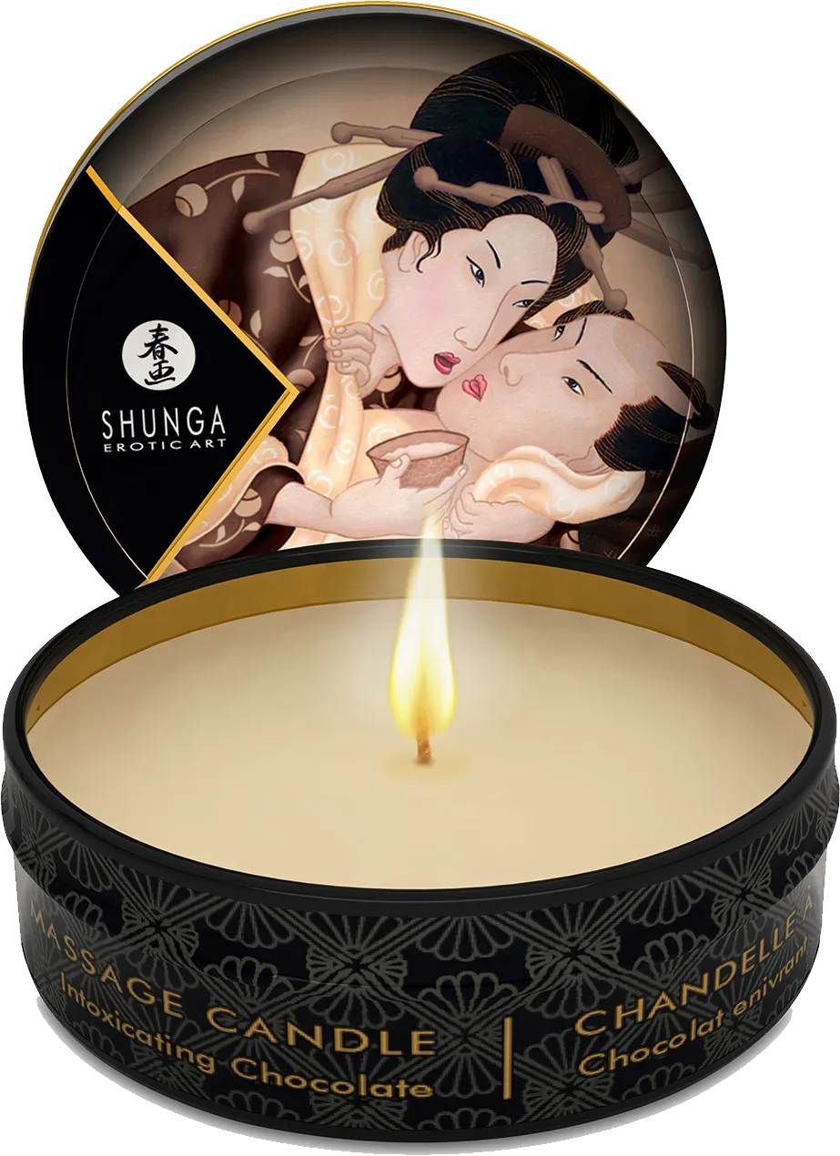 shunga-excitation-bougie-massage-chocolat-30-ml-huile-chaude image 1