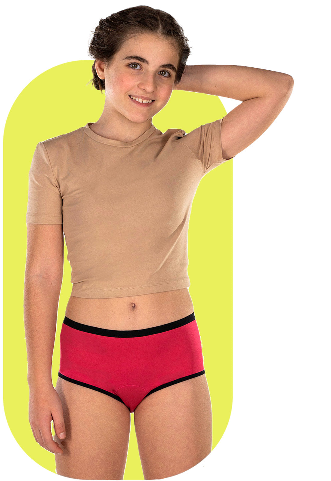 fluyda-teen-culotte-menstruelle-ado-noir-flux-abondant-13-14-ans image 1