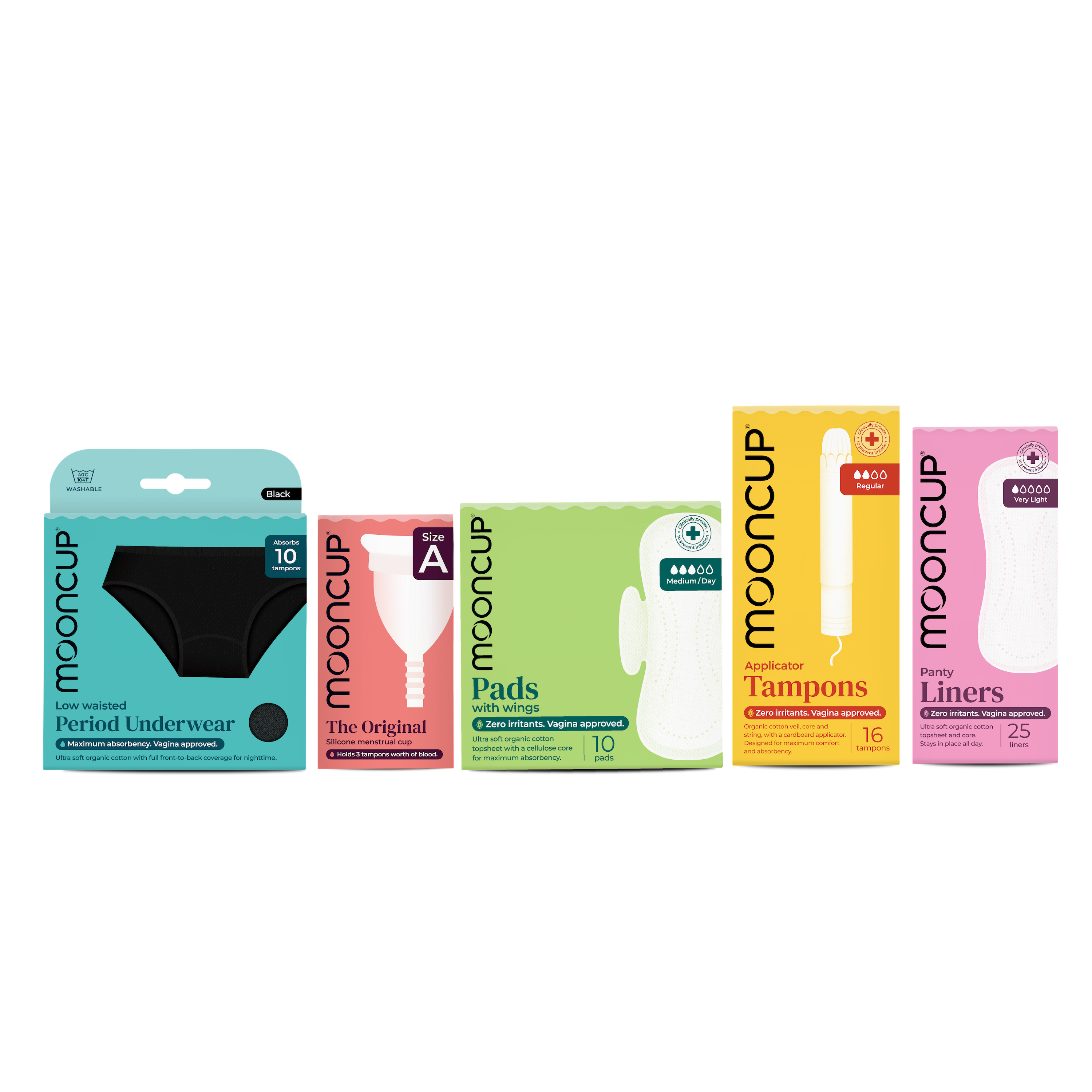 mooncup-original-kit-menstruel-culotte-taille-basse-durable image 1