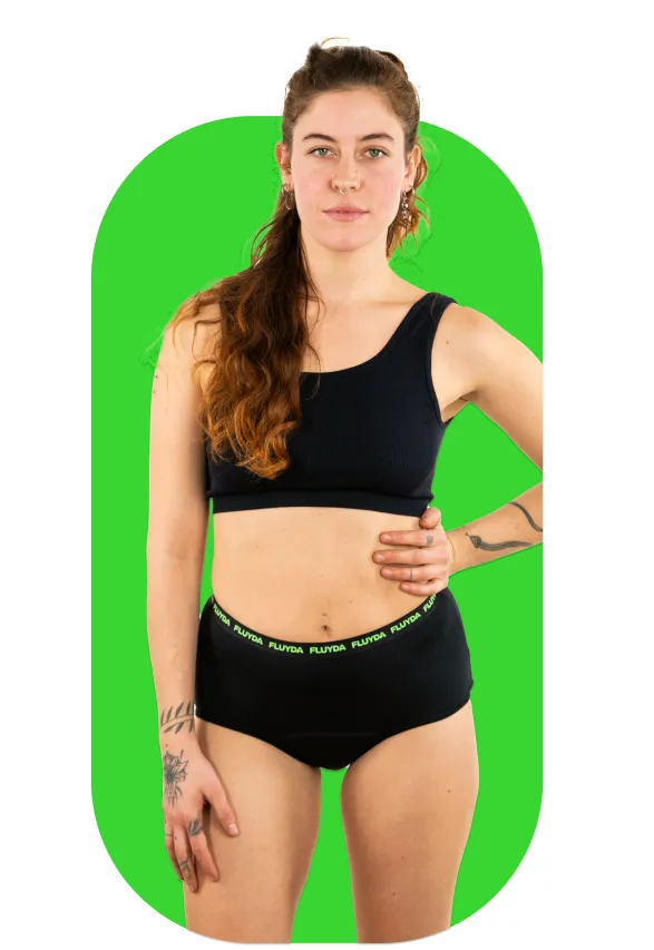 fluyda-organic-cotton-culotte-culotte-menstruelle-noir-abondant image 1