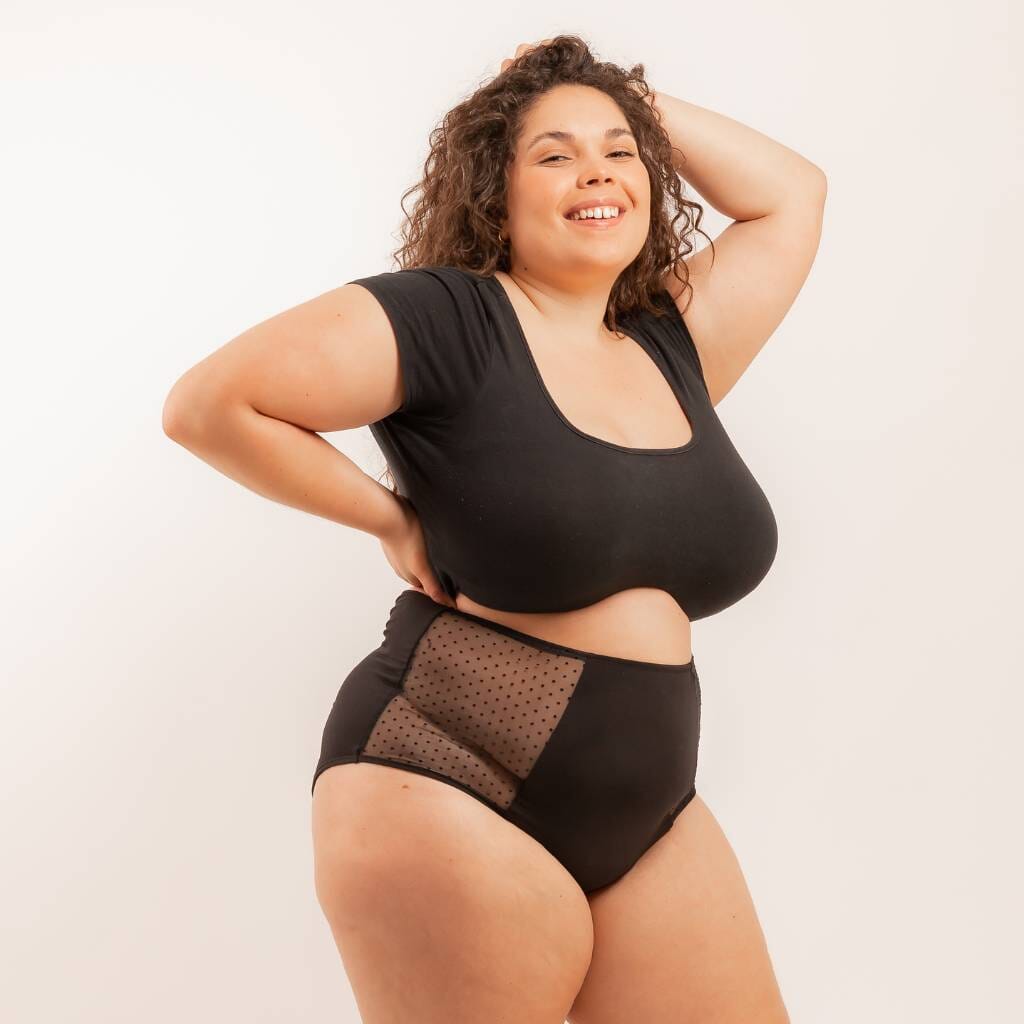 so-cup-splendea-noir-culotte-menstruelle-taille-haute-flux-moyen image 2
