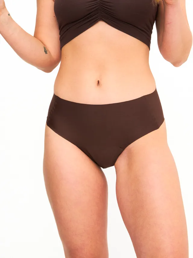 allmatters-active-high-waist-culotte-menstruelle-marron-3-tampons image 1