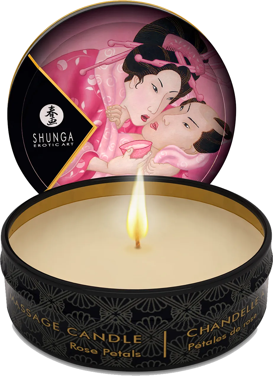 shunga-aphrodisia-bougie-de-massage-rose-huile-chaude-30-ml image 1