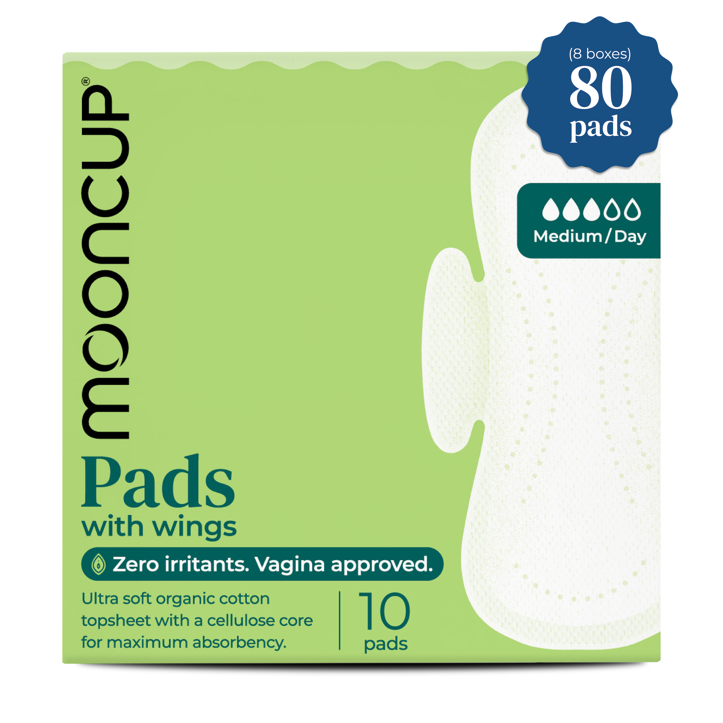 mooncup-original-serviettes-jour-moyen-80-pi-ces-ailettes image 1