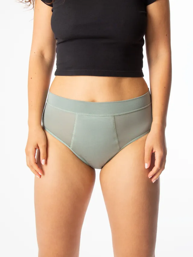 allmatters-overnight-high-waist-culotte-menstruelle-vert-sauge image 1