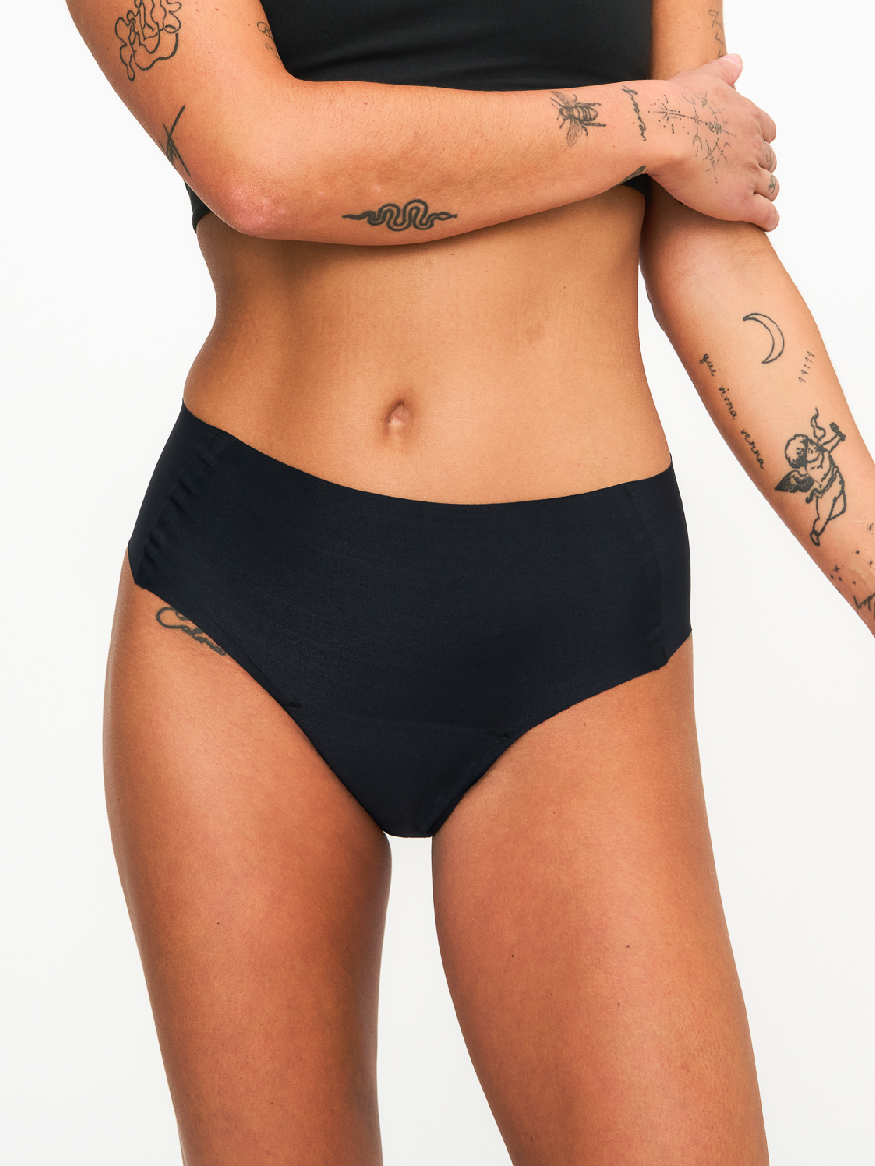 allmatters-active-high-waist-culotte-menstruelle-noire-3-tampons image 1
