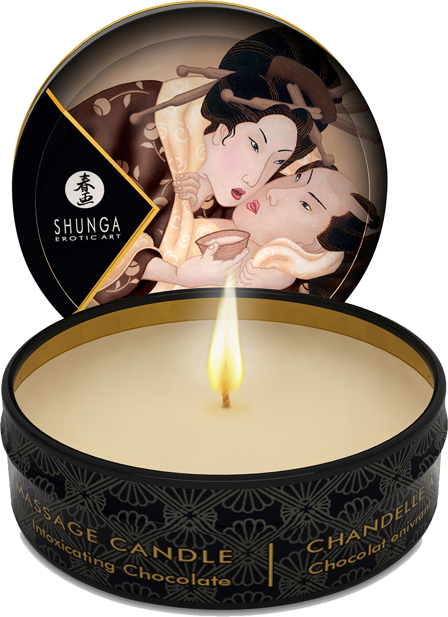 shunga-excitation-bougie-massage-chocolat-30-ml-huile-chaude image 1
